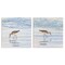 Stupell Industries Seaside Sandpiper Birds 2pc Canvas Wall Art Set Design by Christine Zalewski
